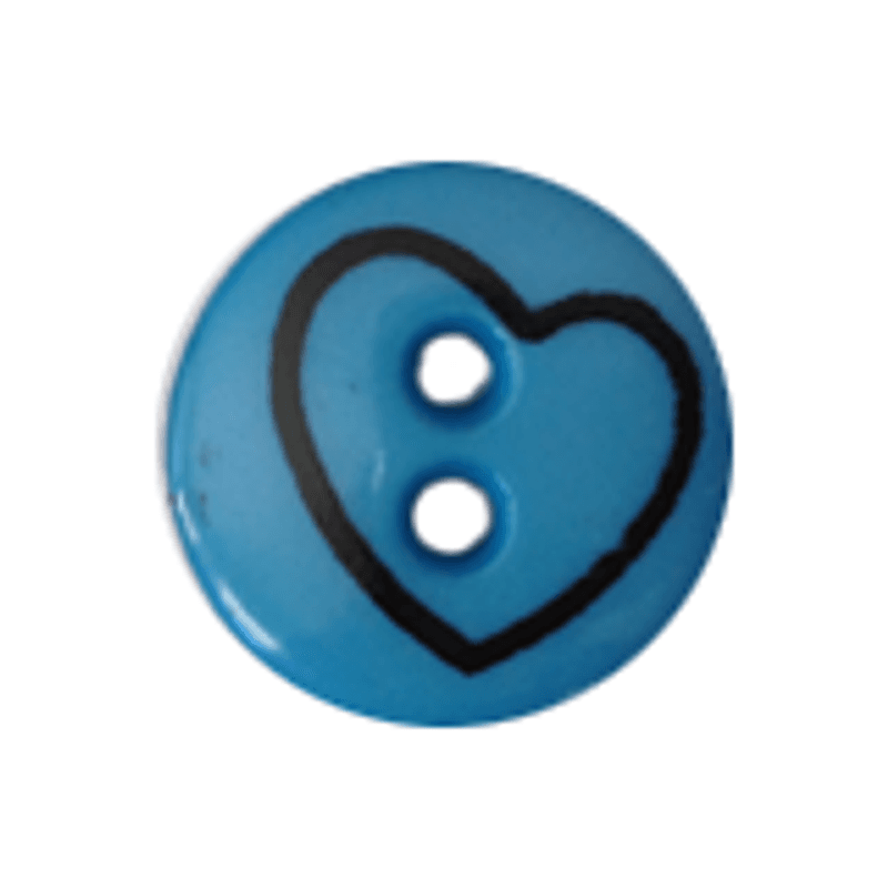 Barneknapp hjerte 13mm
