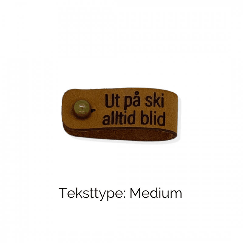 Liten Skinnlapp med egen tekst