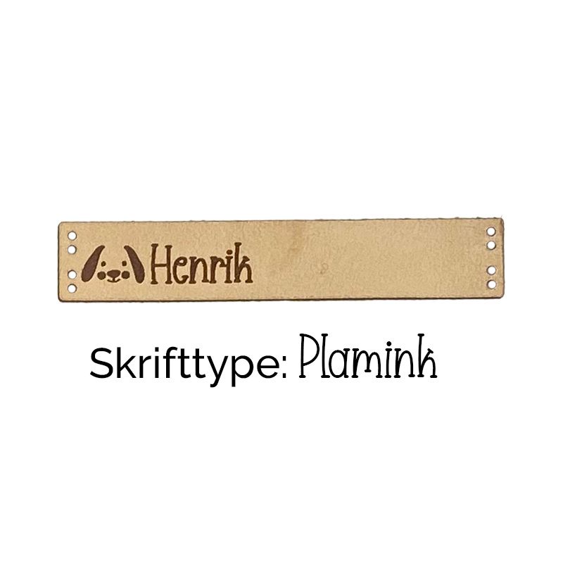 Liten Skinnlapp med egen tekst