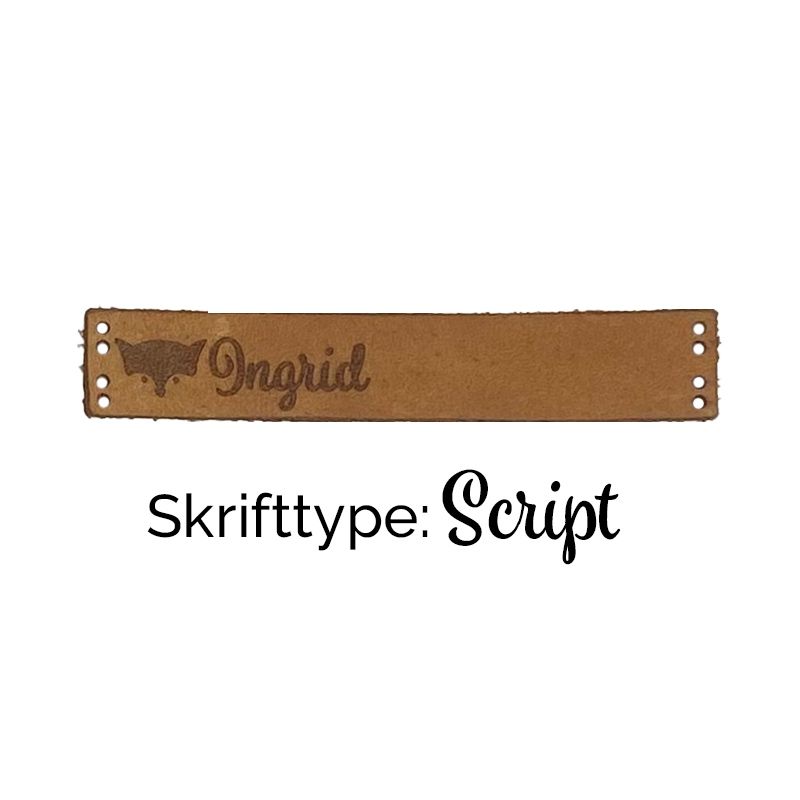 Liten Skinnlapp med egen tekst